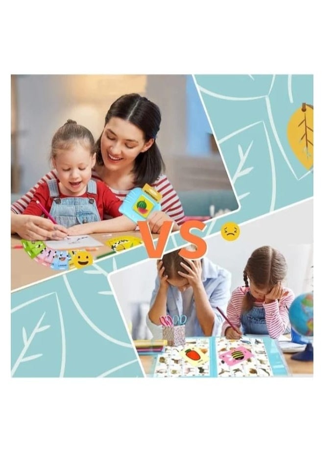 Shopping Point Talking Flash Cards Learning Toys for Toddlers 1-6 Year Old,British English, 224 Words, Audible Educational Toys, Preschool Learning Resource Electronic Interactive Toy Birthday Gifts for Kids-blue  - Image 5