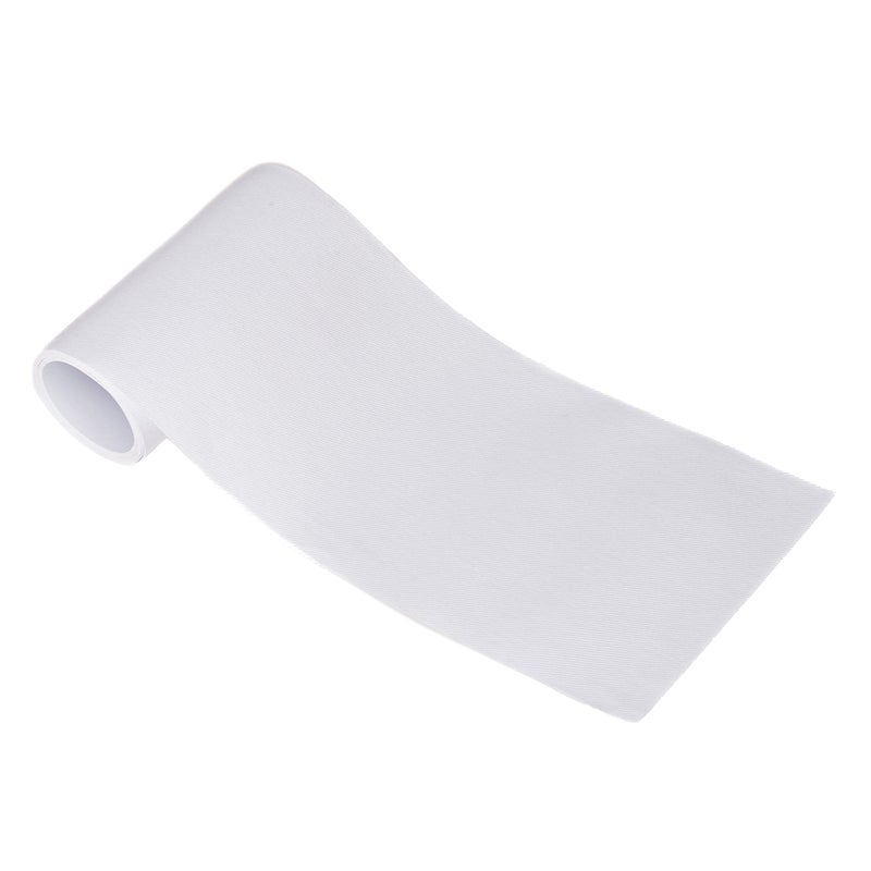 Johnson Smith جونسون سميث رول الحديد 4 عرض × 60 طول لاصق على الملابس لإصلاح السراويل رقع قماش لاصقة سهلة الاستخدام نتائج سريعة بدون خياطة بيضاء