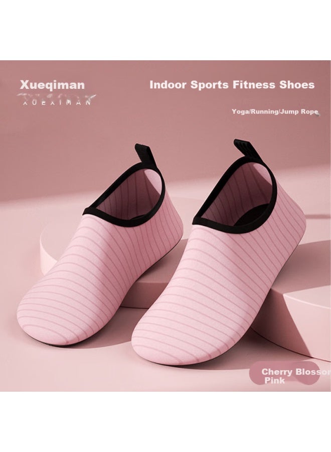 XUEXIMAN Xueximan Yoga Shoes Women Indoor Exercise Special Pilates Sports Shoes Skipping Rope Women Non-slip Soft Bottom Silent Running Fitness Shoes  - Image 2