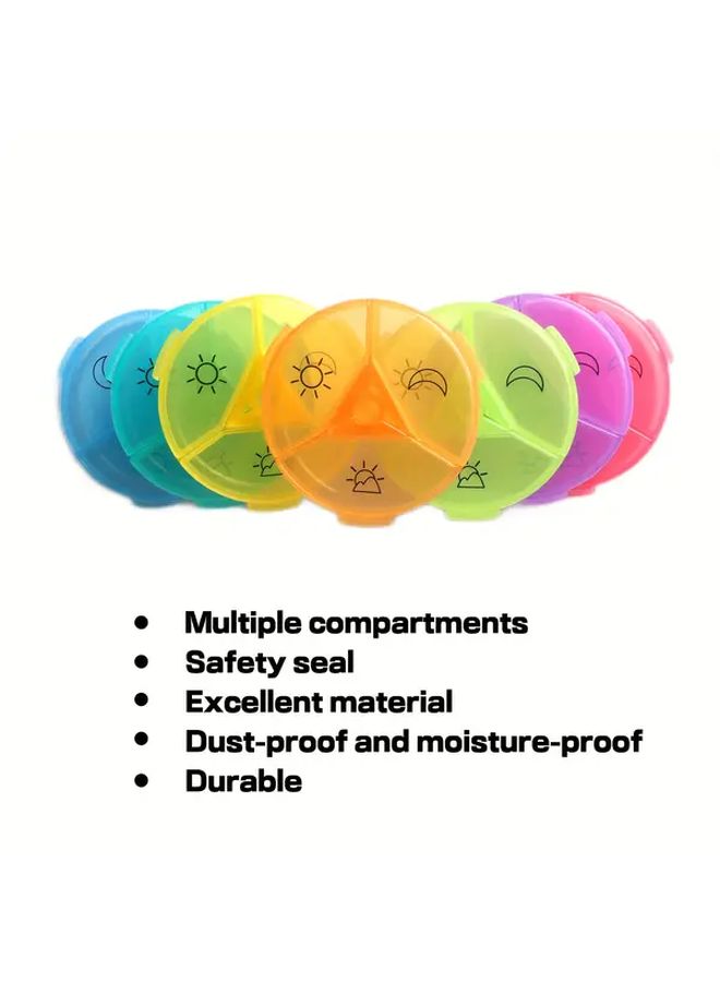 21 Grids Moisture Proof Medicine Box Portable 7 Day Pill Organizer With 3 Compartments - Image 5