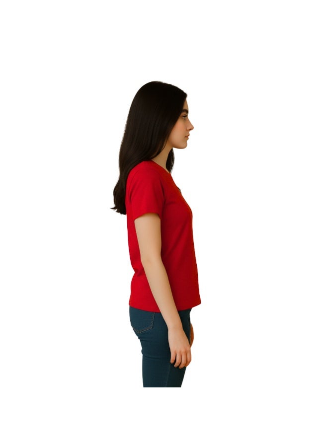 UAE Celebrating National Day Printed Adult Round Neck T-Shirt for Women - Image 5