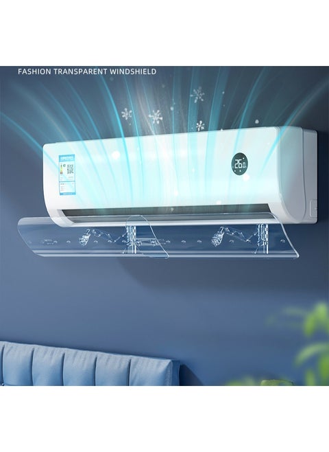 AC Air Deflector, Adjustable Air Conditioners Windshield, AC Air Deflector for Split A/C, Air Conditioner Window Baffle Fit All Sizes, Anti-Direct Blowing Air Conditioning Wind Shield for Home