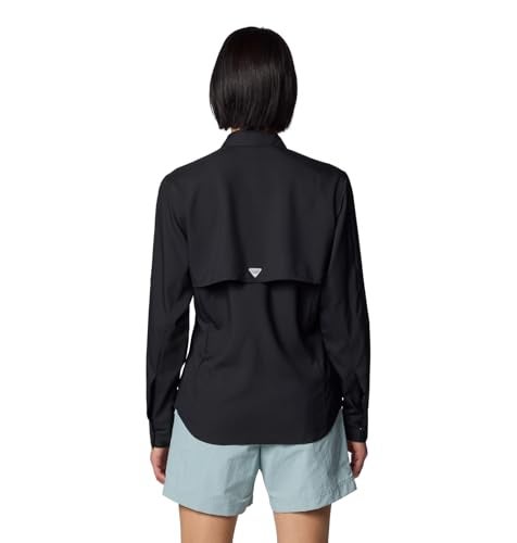 Columbia Womens PFG Tamiami II Long Sleeve Fishing Shirt Black Small - Image 3