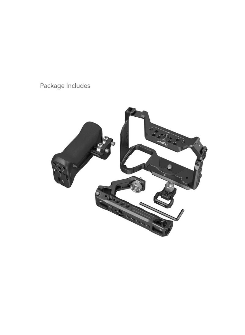 SmallRig Advanced Cage Kit for Sony Alpha 7R V / Alpha 7 IV / Alpha 7S III – Dual Handle, HDMI Clamp, NATO Mounts - Image 3