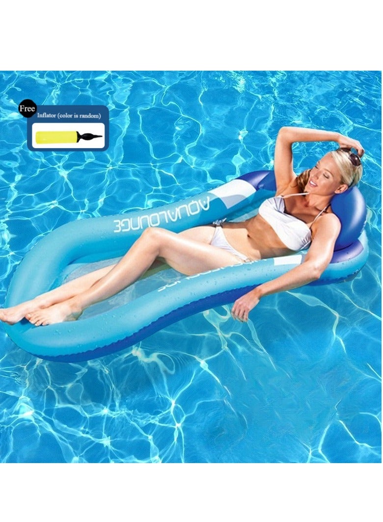 Oldzhan Pool Inflatables Lilo,Inflatable Pool Floats Rafts for Adults,Relax Swimming Pool Lounger,Water Floating Hammock Mattress Pool Noodle Toys Sunbath Air Beds for Beach,Tanning,Paddling - Image 1