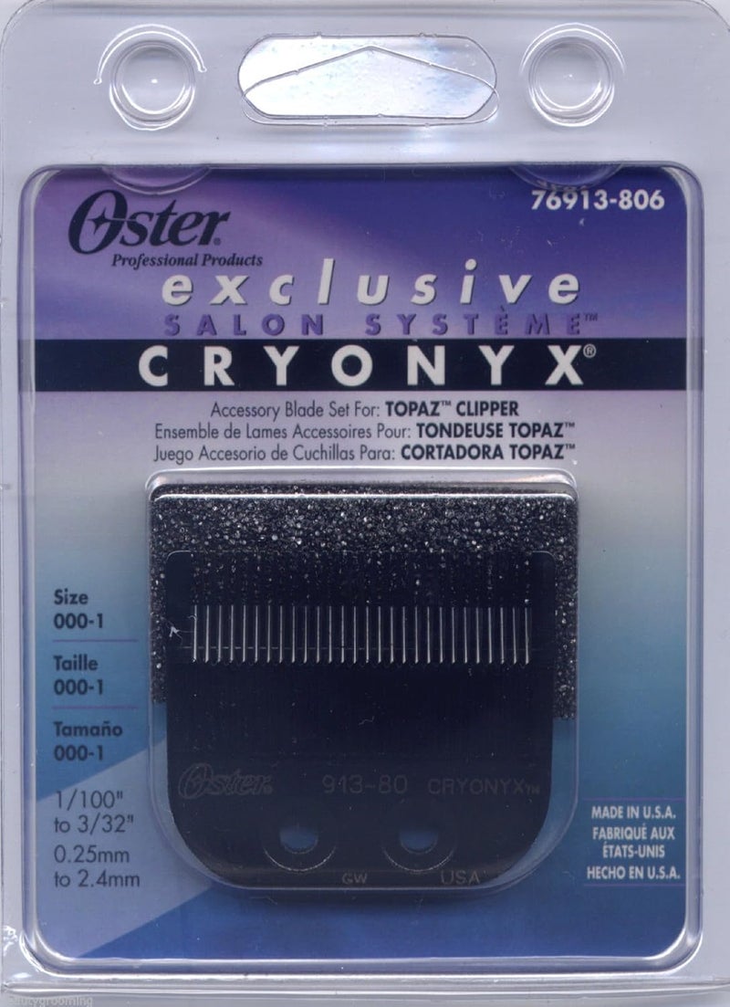 Genuine OSTER Cryonyx Blade Topaz Sable Rocker Speed Line Fast Feed 76913806