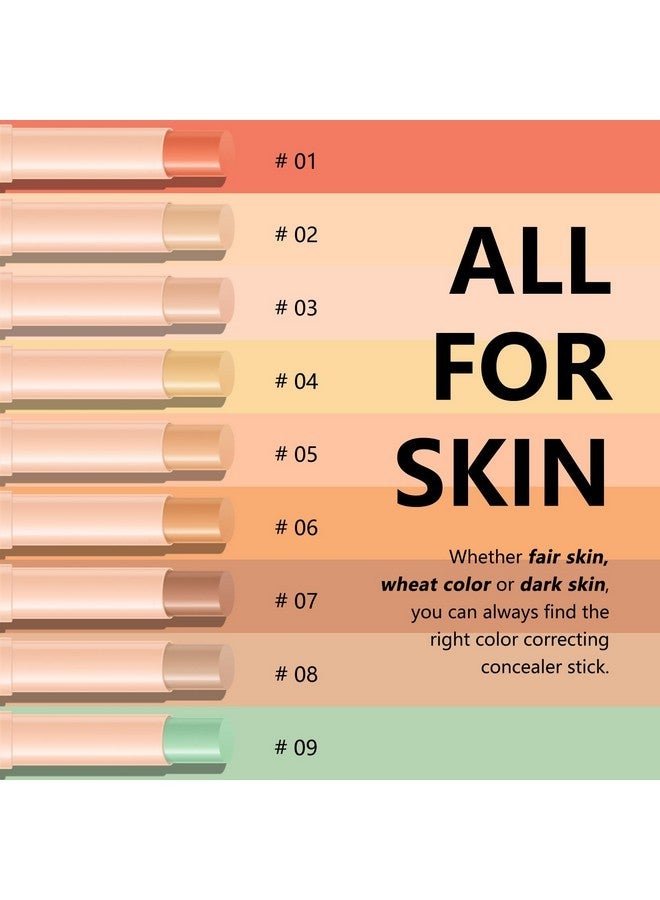 FREEORR FREEORR Color Correcting Concealer Stick,Under Eye Corrector for Dark Circles & Conceals Blemishes Color Corrector Pen,Smooth Buildable,2.5g/0.08oz,06  - Image 2