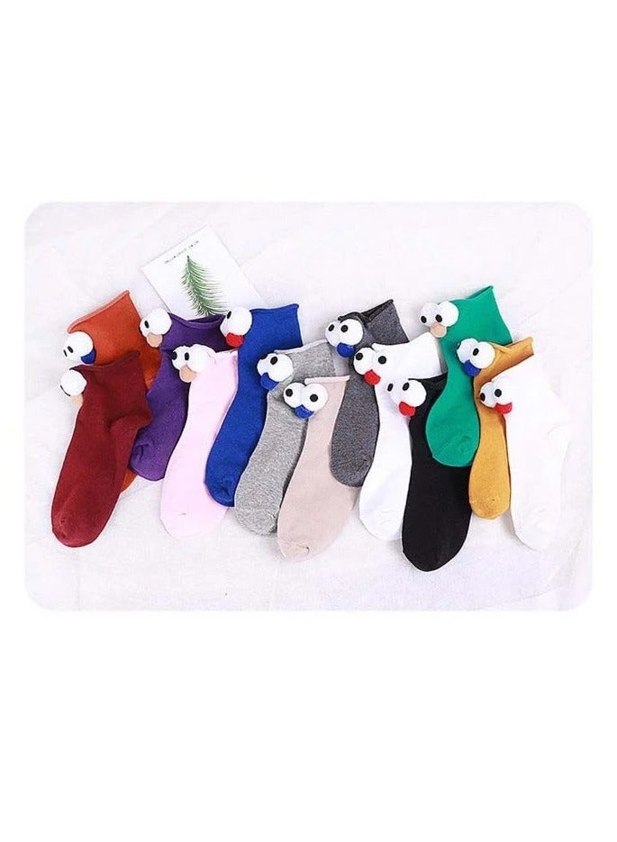 Korea Stereo Candy Color Cartoon Socks Yellow - Image 2