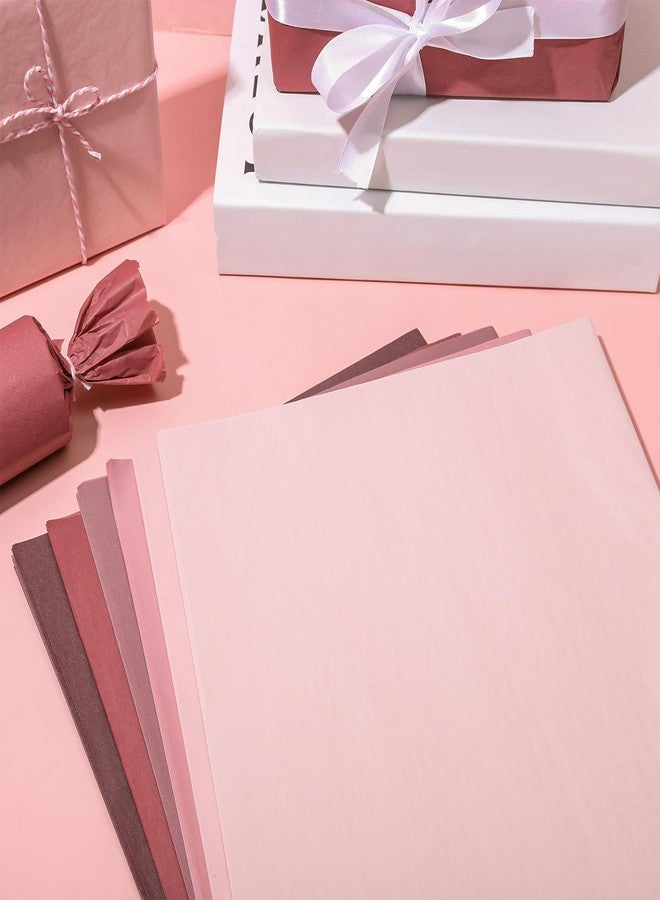 Whaline 90 Sheets Gradient Pink Tissue Paper Valentines Dusty Pink Gift Wrapping Paper Bulk 13.7 x 19.6 Inch Mixed Colors DIY Craft Tissue for Valentine's Day Party Wedding Baby Shower Birthday - Image 3