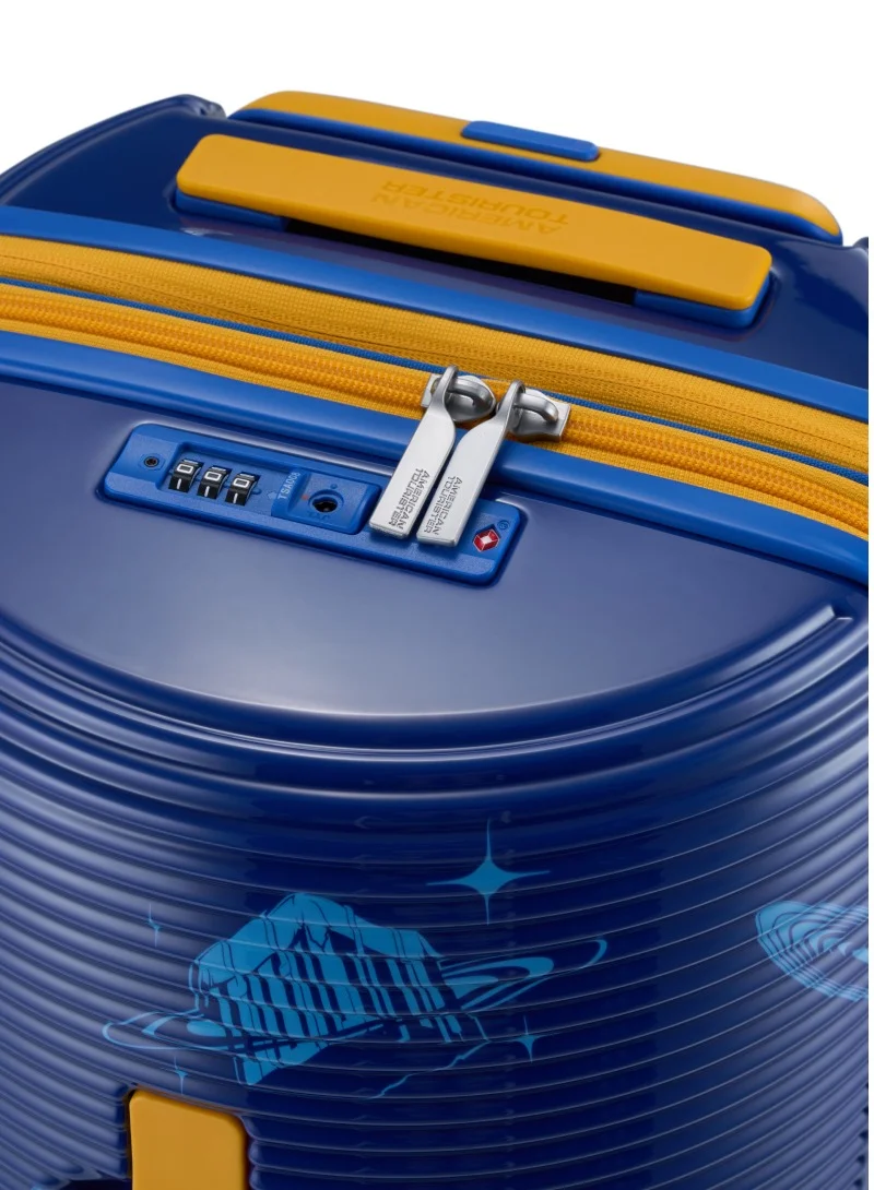 امريكان توريستر حقيبة سفر American Tourister PUBG Rollio U Mobile Spinner 52 سم - أزرق كهربائي / دبور - ضمان عالمي 3 سنوات