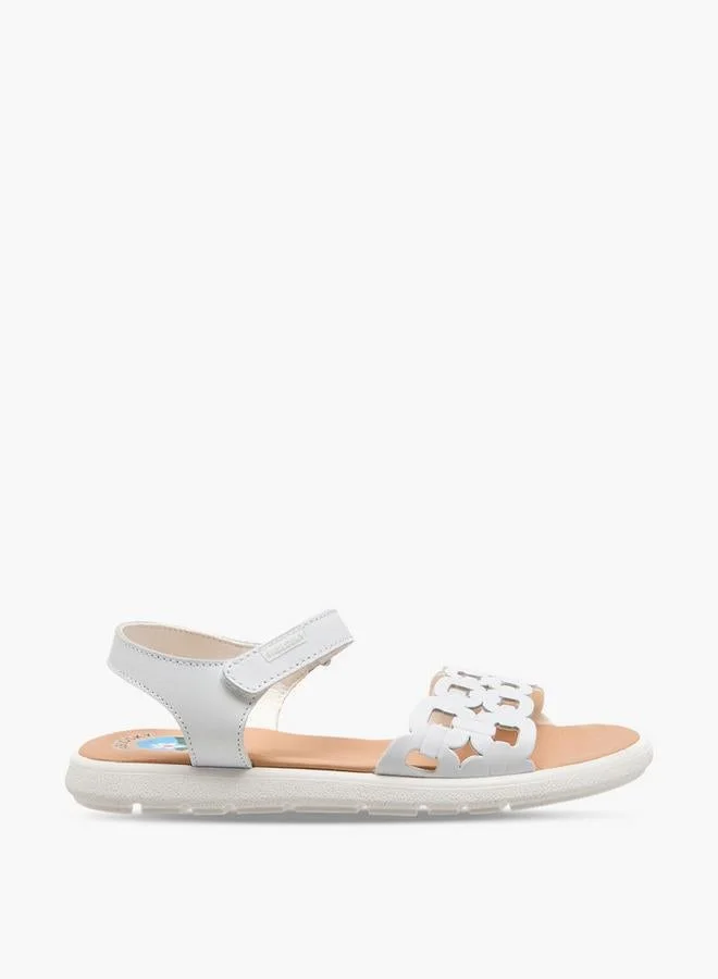 Pablosky Girls Textured Hook & Loop Sandals