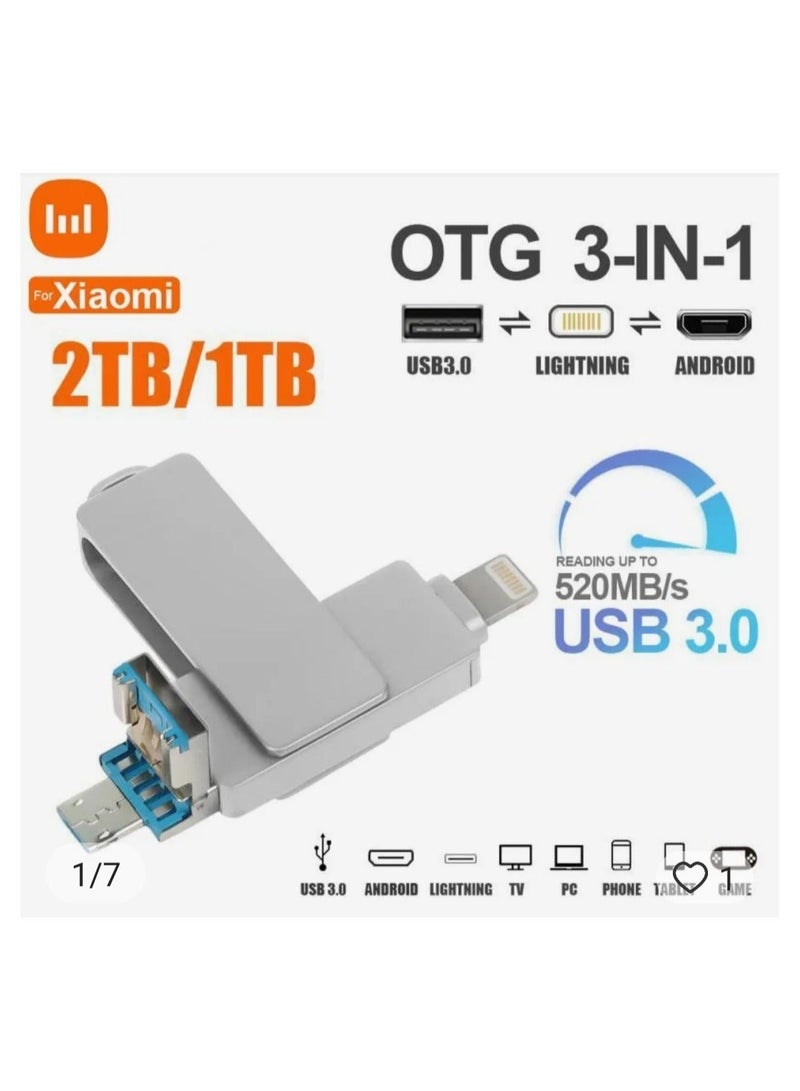 2TB USB Flash Drive iPhone MFi Certified iPhone Flash Drive Memory - Image 3