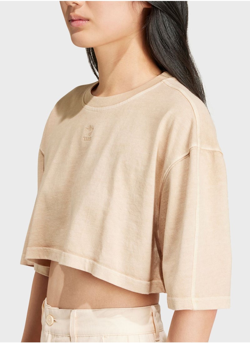 adidas Originals - Essentials Plus Cropped T-Shirt - Image 1