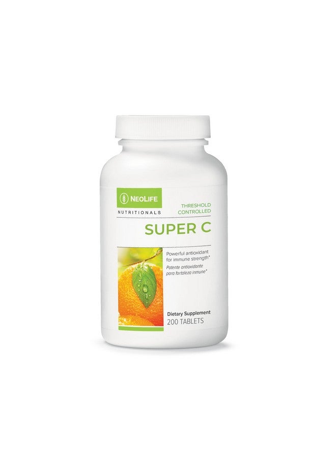 NeoLife Super C - Plant Based Extracts, 430mg Vitamin C Supplement with Rutin, Hesperidin, Lemon Bioflavonoids, Tablet Supplements, Orange Juice Powder & Acerola Cherries - 200 Tablets - Image 1