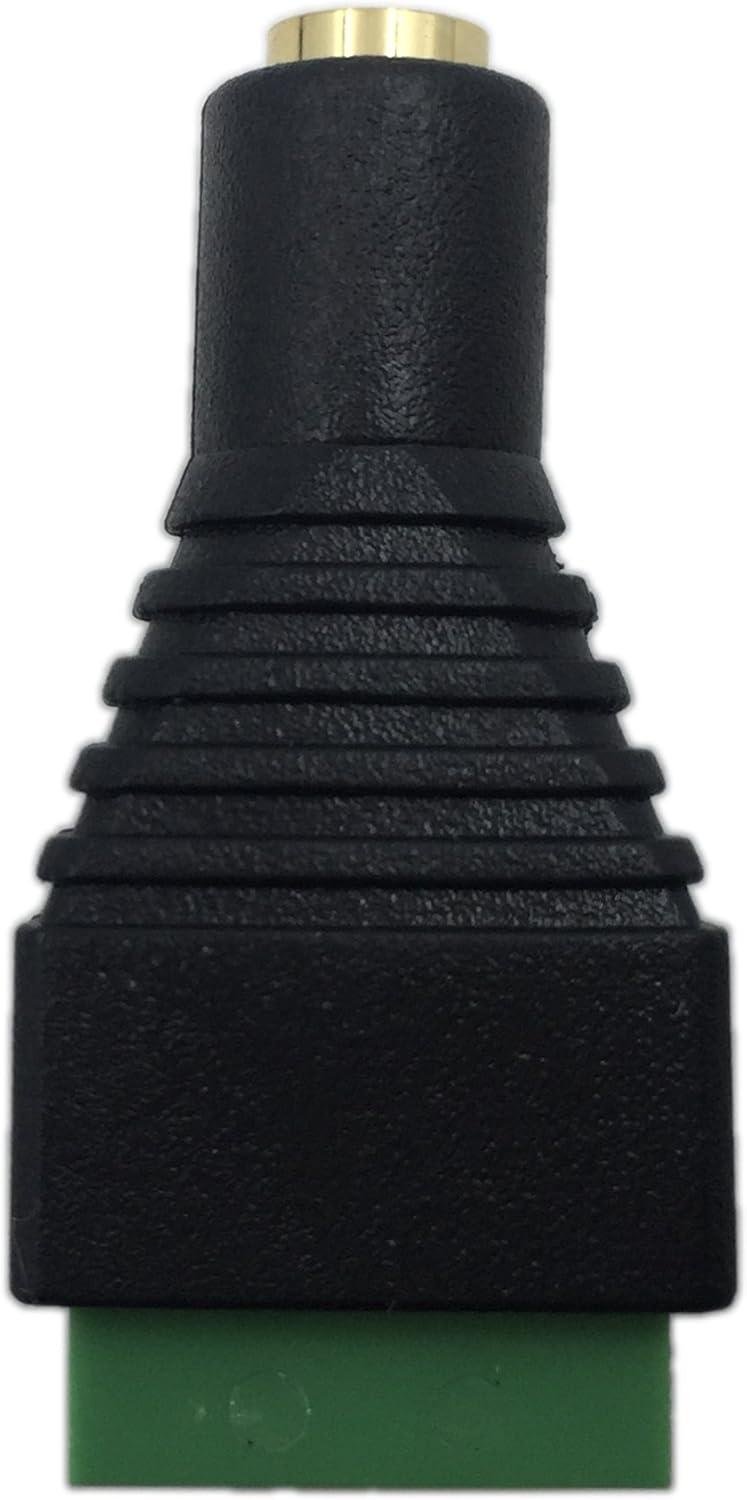 CERRXIAN 35mm Stereo Audio Video Female Jack to 3 Screw Terminal Female Headphone Replacement Solderless Balum Converter Adapter 2Pack - Image 5