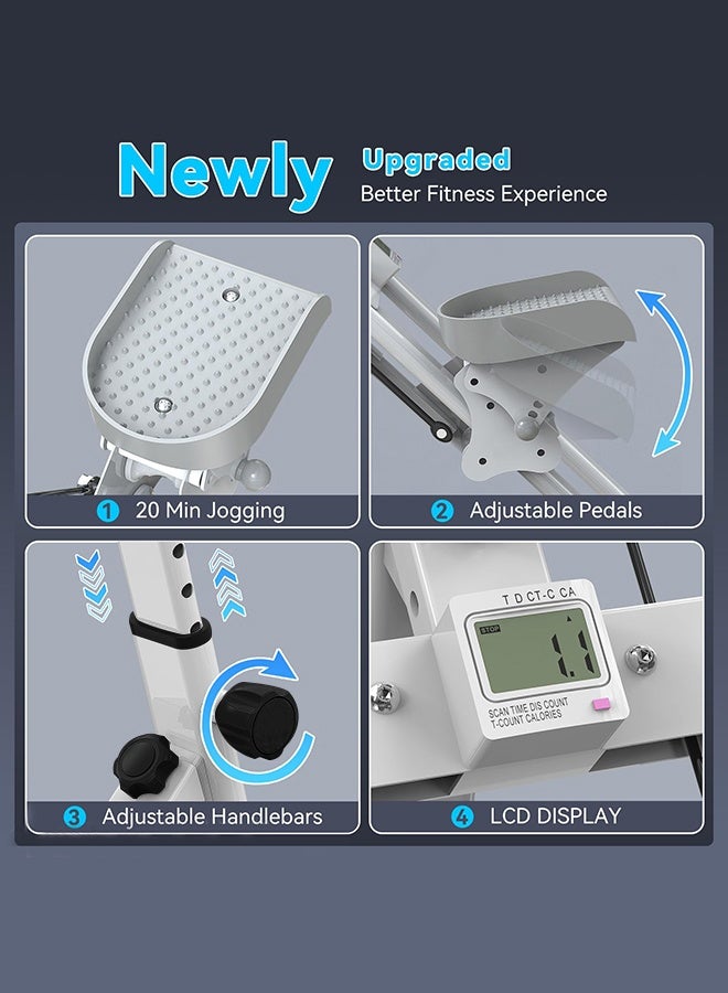 والالا جهاز صعود الدرج القابل للطي - متسلق عمودي قوي بسعة ١٤٠ كجم مع دواسات كبيرة | جهاز تمرين كامل الجسم لصالة الألعاب الرياضية المنزلية | تصميم مانع للانزلاق وموفر للمساحة - Image 4