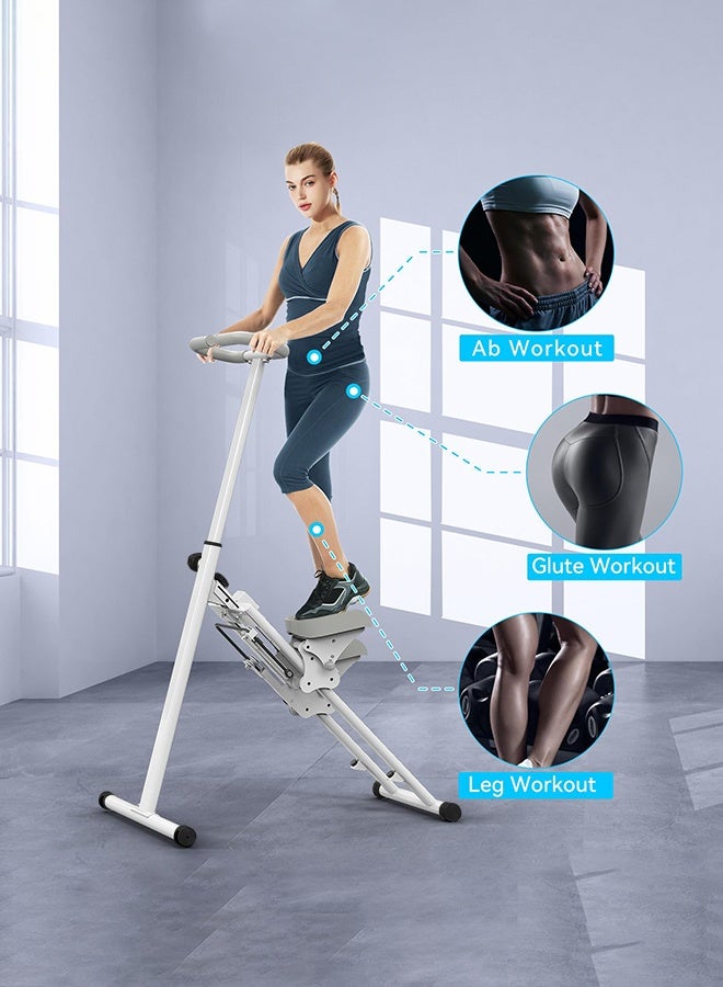 والالا جهاز صعود الدرج القابل للطي - متسلق عمودي قوي بسعة ١٤٠ كجم مع دواسات كبيرة | جهاز تمرين كامل الجسم لصالة الألعاب الرياضية المنزلية | تصميم مانع للانزلاق وموفر للمساحة - Image 2