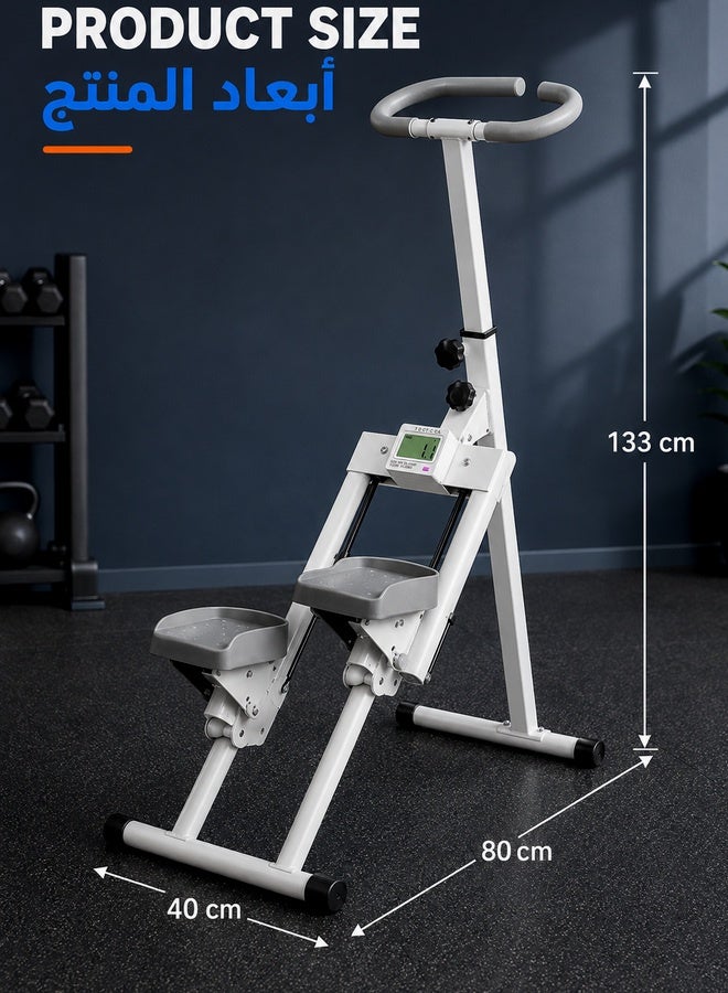 WALALLA Foldable Stair Stepper Machine - Heavy Duty 140kg Capacity Vertical Climber with Large Pedals | Full-Body Workout Equipment for Home Gym | Non-Slip & Space-Saving Design - Image 5