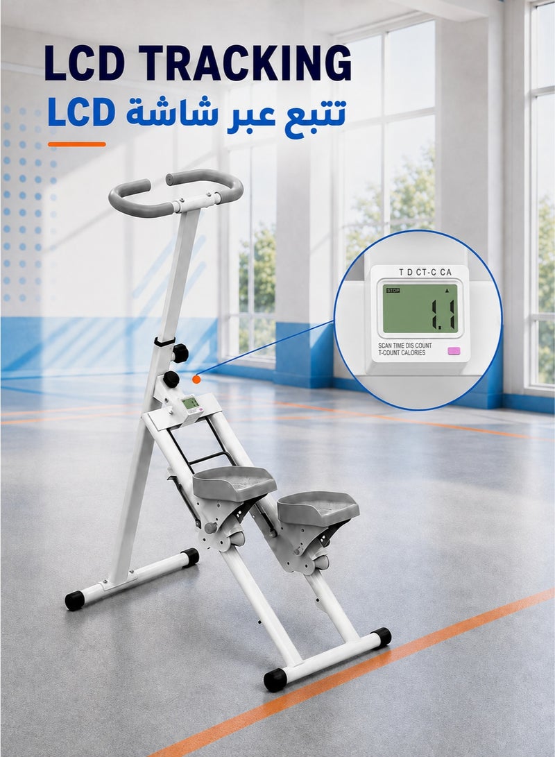 WALALLA Foldable Stair Stepper Machine - Heavy Duty 140kg Capacity Vertical Climber with Large Pedals | Full-Body Workout Equipment for Home Gym | Non-Slip & Space-Saving Design - Image 2
