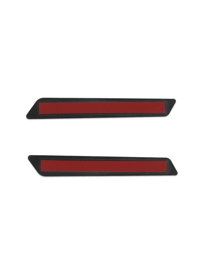 SWESGI Saddlebag Reflector Inserts for Harley Saddle Bag Latch Cover for Touring Street Electra Road Glide 2014-2024 (Red Reflectors) - Image 2
