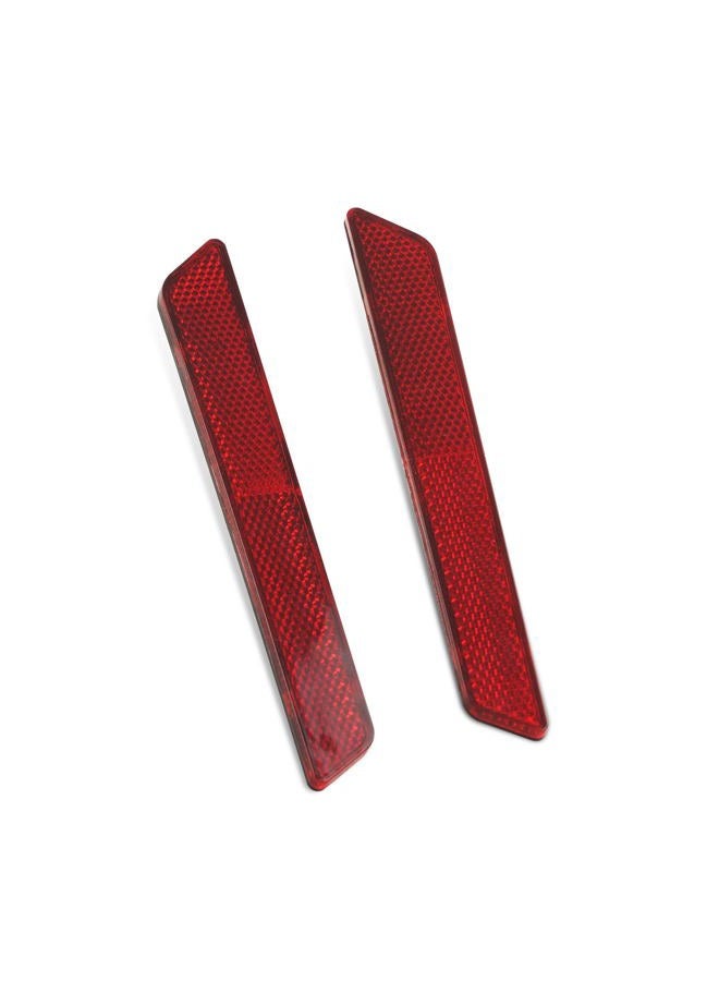SWESGI Saddlebag Reflector Inserts for Harley Saddle Bag Latch Cover for Touring Street Electra Road Glide 2014-2024 (Red Reflectors) - Image 3