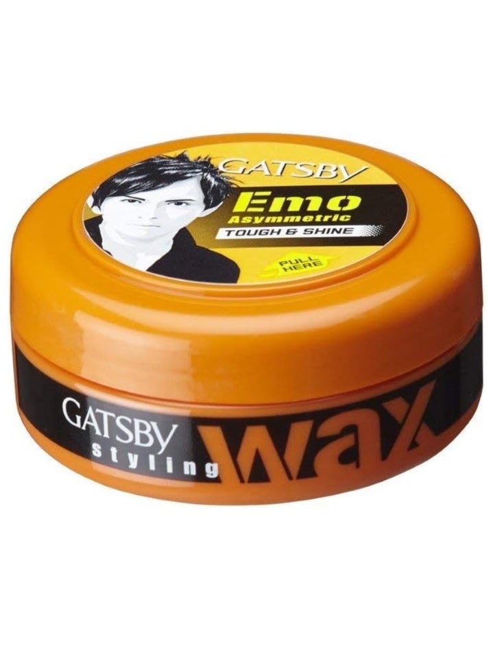 GATSBY Hair Styling Wax Tough & Shine | Creates an Asymmetric and Funky Style With a Spiky Look | 75gm  - Image 1