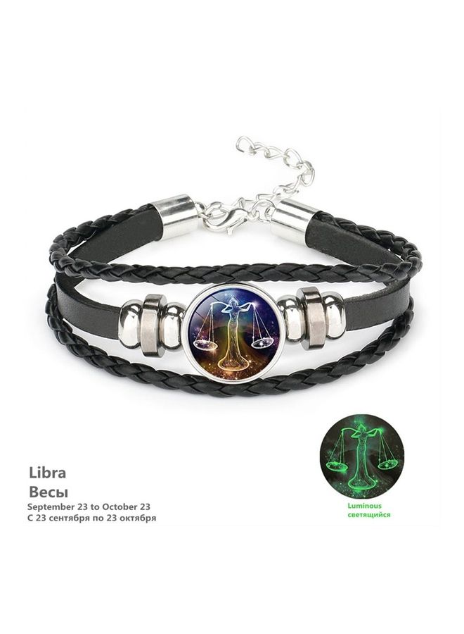 Luminous 12 Constellation Zodiac Leather Bracelet - Image 5