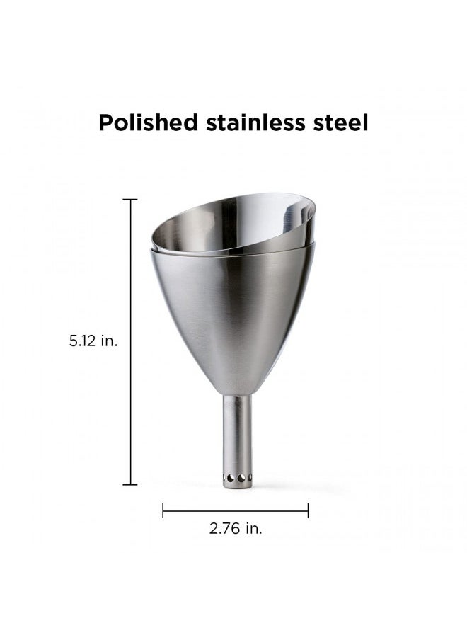 Rabbit Wine Aerator Shower Funnel with Sediment Strainer, Stainless Steel