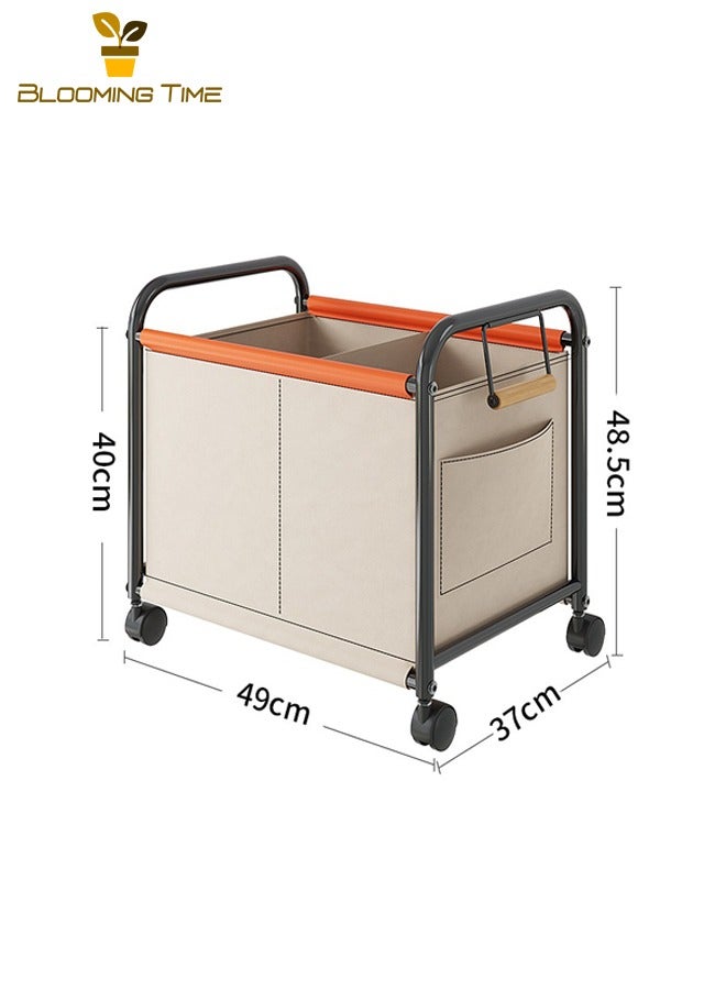 بلومنغ تايم لعبة سلة التخزين أشتات صندوق تخزين للإزالة الرف سلة غرفة نوم غرفة المعيشة سعة كبيرة سلة التخزين ، البيج - Image 5