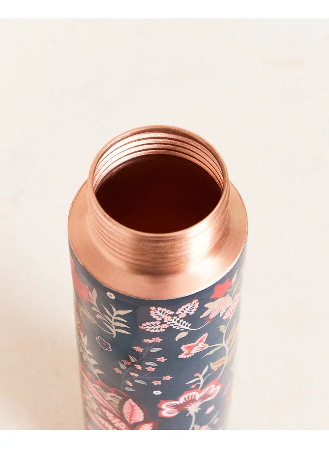 Chumbak Vintage Rose Copper Bottle, 900ml