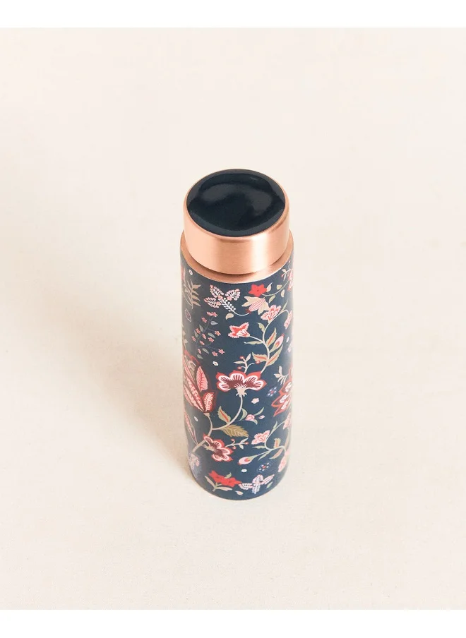 Chumbak Vintage Rose Copper Bottle, 900ml