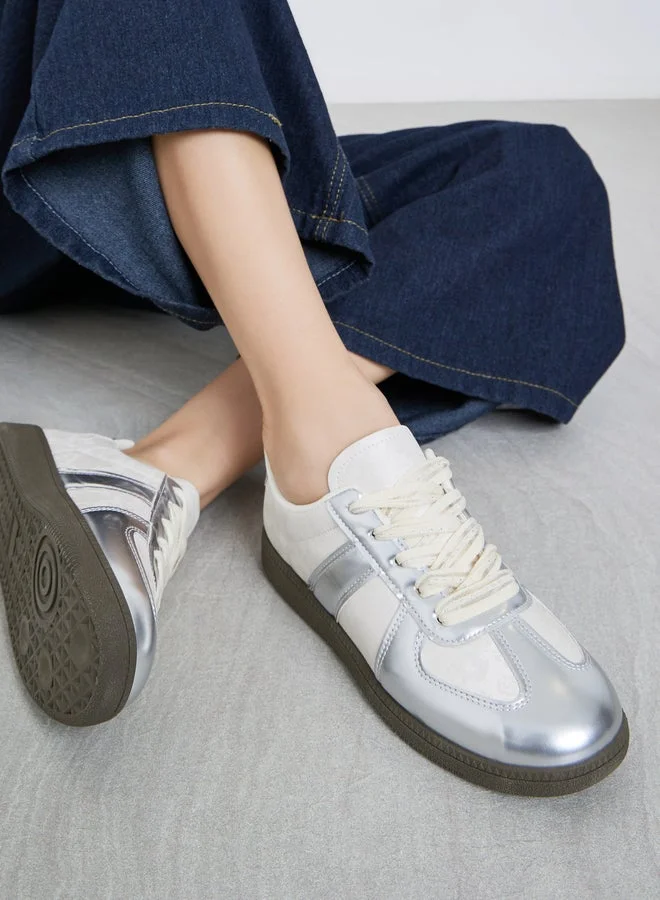 Styli Active Retro Metallic Panel Sneakers