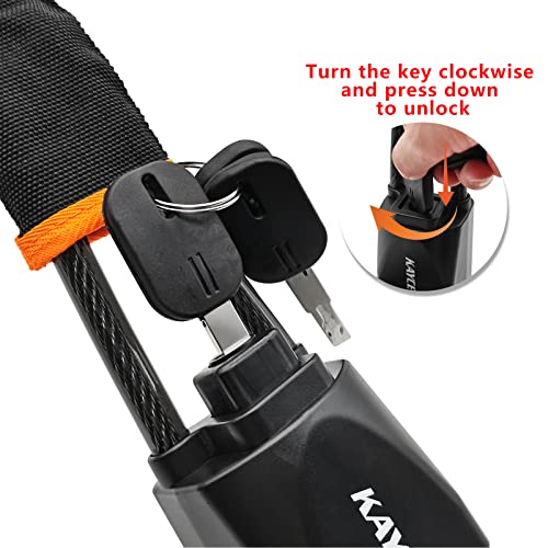 KAYCENTOP Car Steering Wheel Lock, Seat Belt Lock, Anti-Theft Device, Max 17 Inch Length, Small and Light-Weight, Multi-Functional, Fit Most Vehicle, SUV, Golf Cart Security (Black) - Image 3