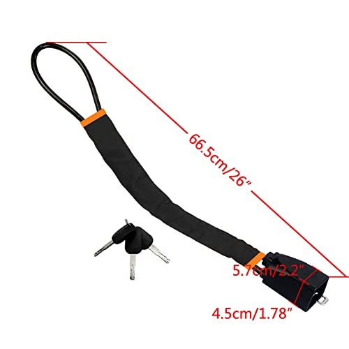 KAYCENTOP Car Steering Wheel Lock, Seat Belt Lock, Anti-Theft Device, Max 17 Inch Length, Small and Light-Weight, Multi-Functional, Fit Most Vehicle, SUV, Golf Cart Security (Black) - Image 5