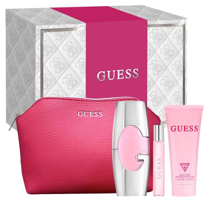 GUESS Pink  Set Edp 75Ml + Edp 15Ml + Bl 100Ml + Pouch - Image 1