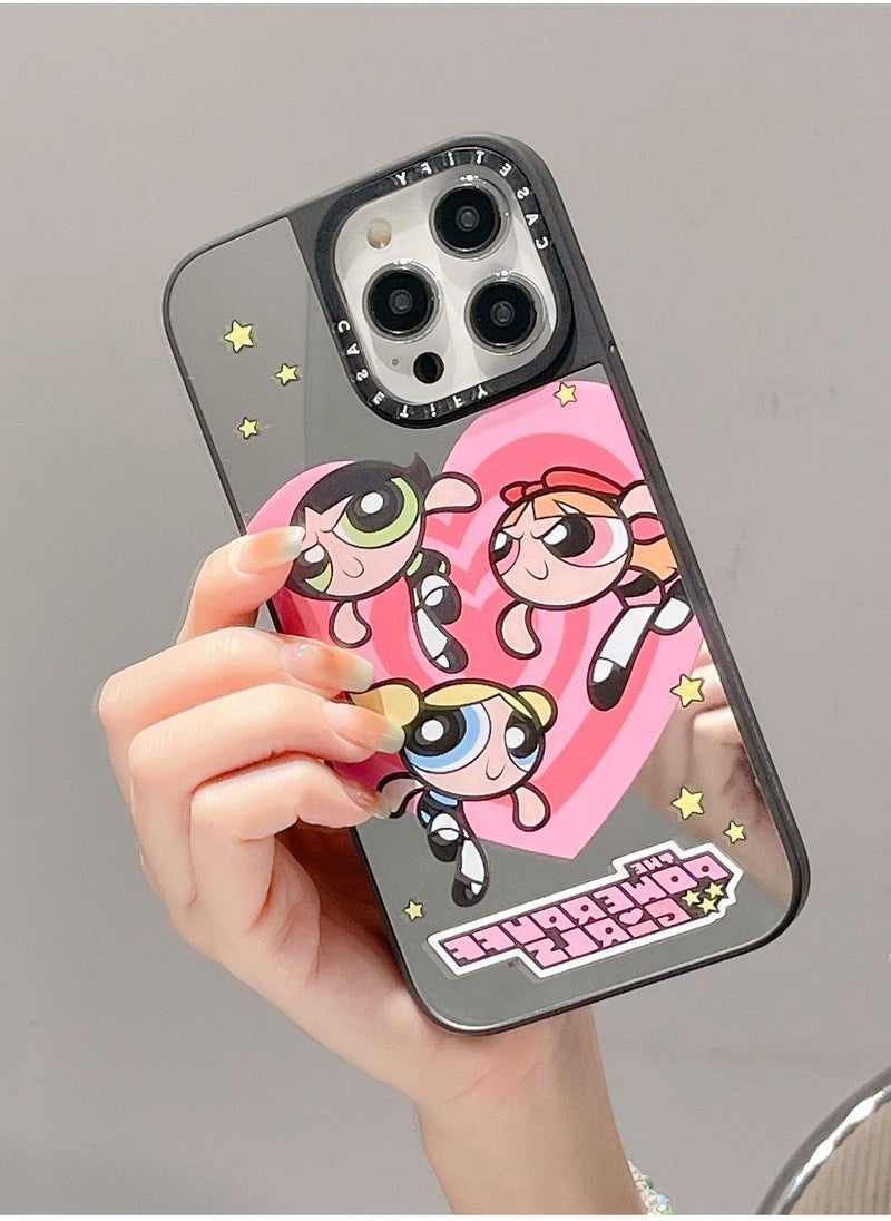 Casetify - For Apple iPhone 13 Pro Case The Powerpuff Girls Magnetic Adsorption Phone Cover - Mirror Face - Image 1