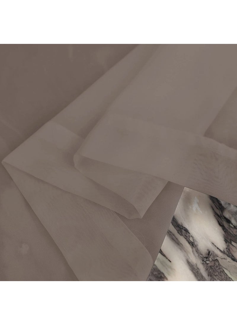 L&TEC Window Light Grey Sheer Curtains 60 Inches Width 63 Inches Long 2 Panels Sheer Curtains Clear Curtains Basic Rod Pocket Panel for Home Living Room Bedroom Kids Room Yard Patio Parlor Sliding  - Image 5