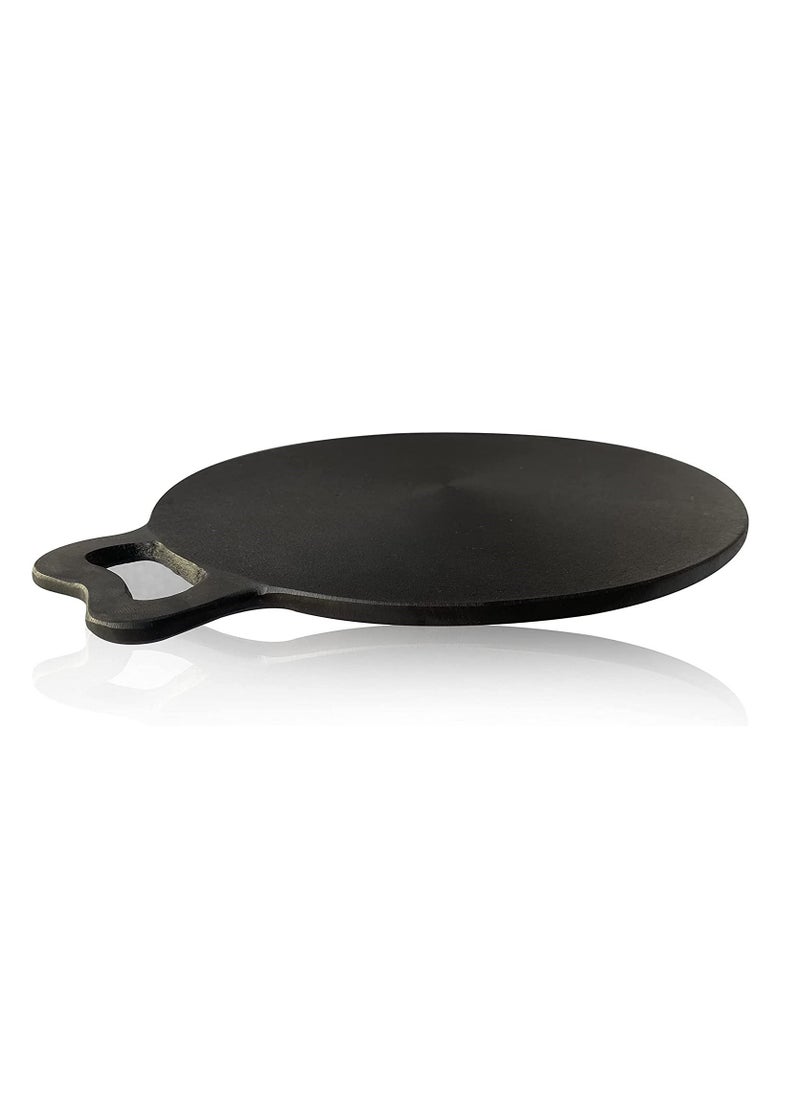 Ayda Pre-Seasoned Cast Iron Concave Tawa compatible with Gas Top Stove, Oven Safe, 12 Inches  - Image 2