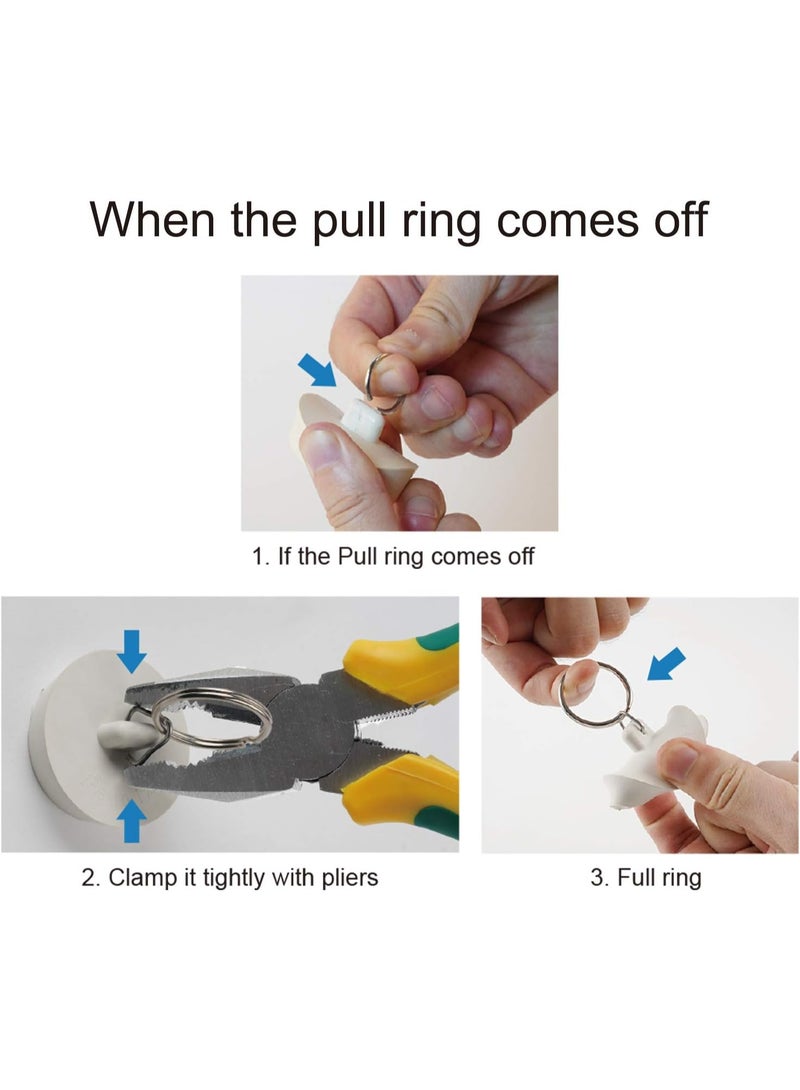 6 قطع سدادات تصريف مطاطية للمطبخ، مع حلبة سحب للمطبخ، حوض الاستحمام، الحمام والغسيل بمقاسات مختلفة - Image 3