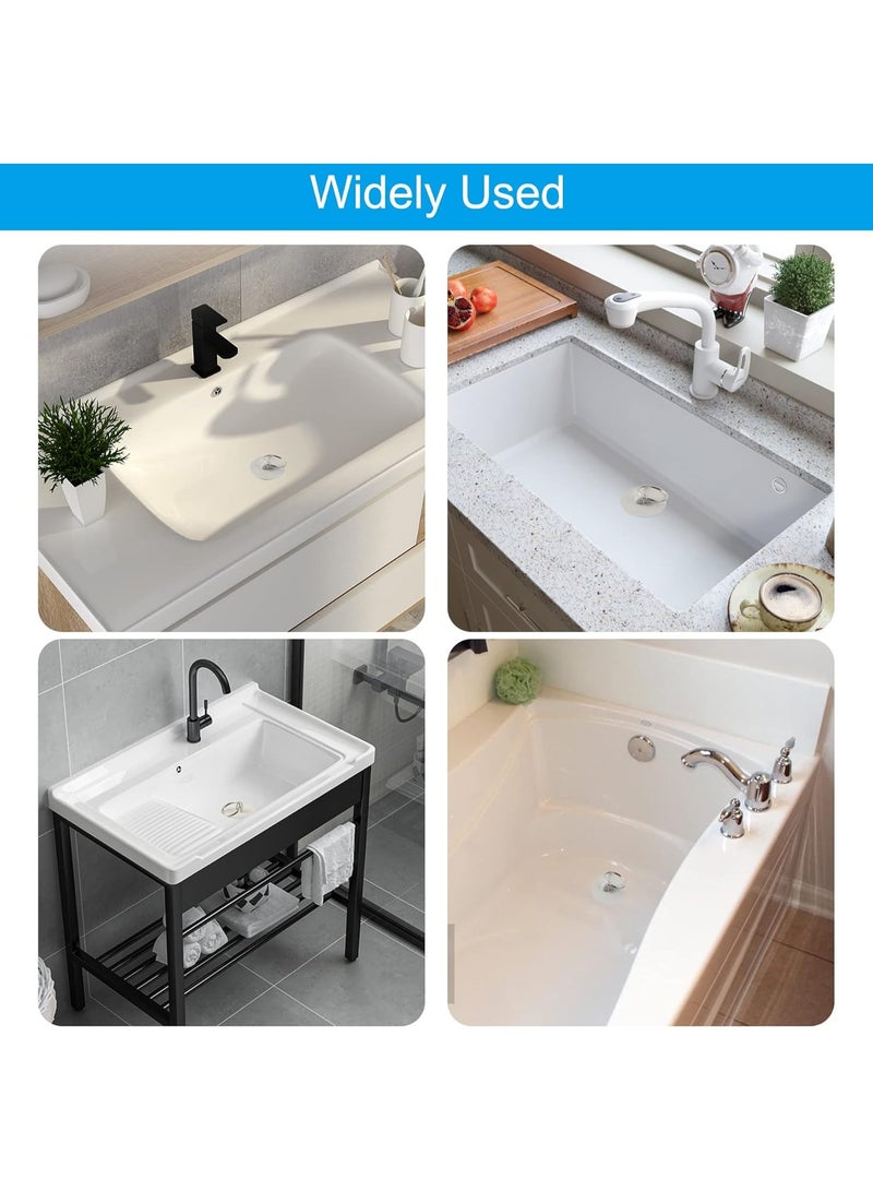 6 قطع سدادات تصريف مطاطية للمطبخ، مع حلبة سحب للمطبخ، حوض الاستحمام، الحمام والغسيل بمقاسات مختلفة - Image 5