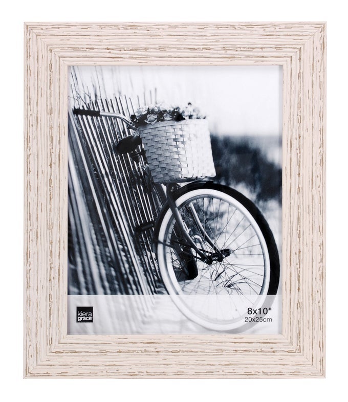 MAYA WEATHERED BEACHWOOD PICTURE FRAME 8 X 10 INCHES WHITE