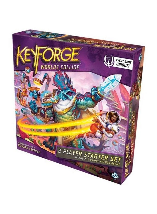 Fantasy Flight Games KeyForge Worlds Collide Two Player Starter Set | Fast-Paced Card Game | Strategy Game for Adults and Teens | Ages 14+ | 2 Players | Average Playtime 45 Minutes | Made