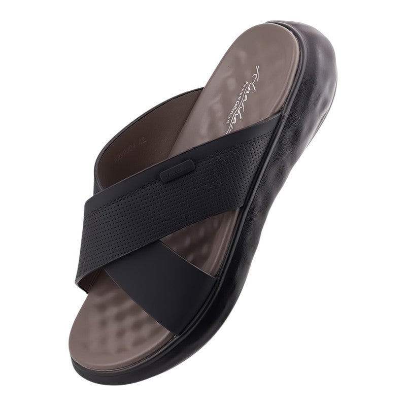 AET A E T Handmade Arabic Sandals For Men | Outdoor Mens Slippers | Everyday Flip Flops Open Toe | Arabic Genuine Leather With Buckle| New Arabic Design | Multicolor Footbed | Comfortable & LightWeight - Image 3