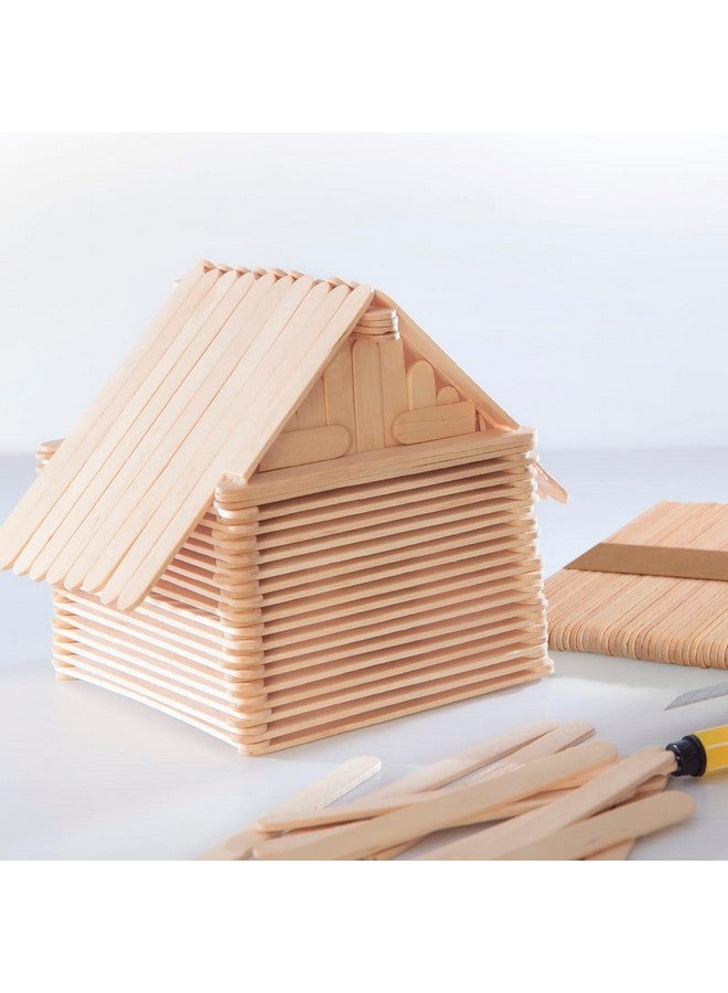 داريس مجموعة داريس من 2000 قطعة من أعواد المصاصة، مصنوعة من خشب طبيعي، مقاس 4.5 بوصة، مناسبة للأعمار من 3 سنوات فما فوق - Image 4