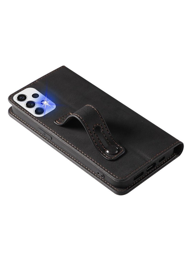 Loquat Suitable For Samsung Solid Color Magnetic Flip Leather Case - Image 2
