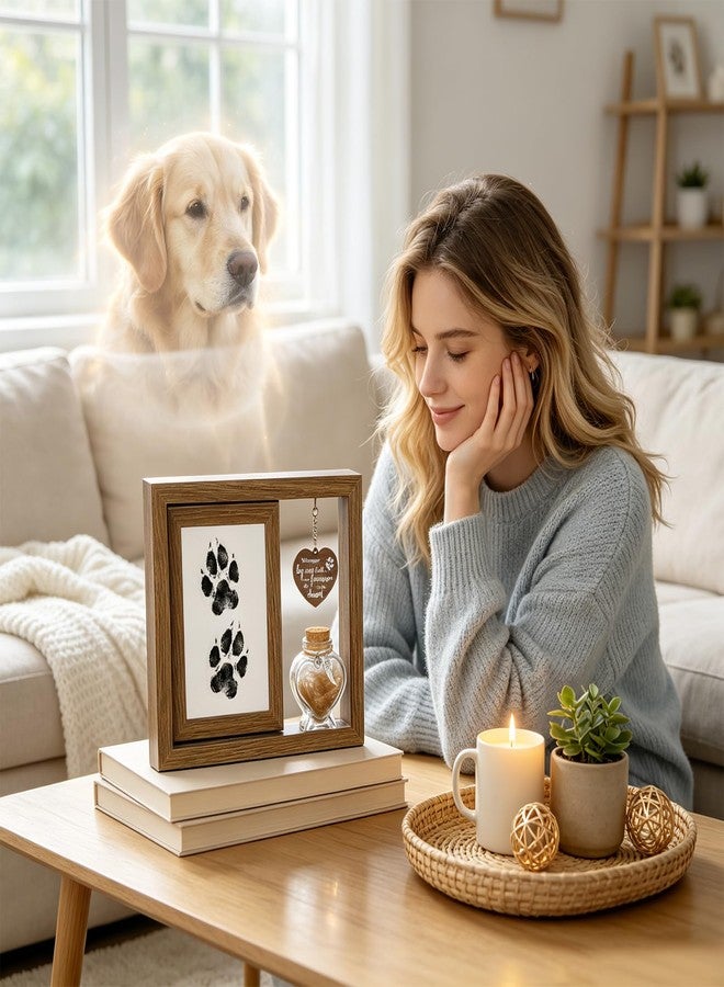 HOMSFOU Dog Memorial Gifts for Loss of Dog, Rotating 4×6 Pet Memorial Photo Frame - Image 5