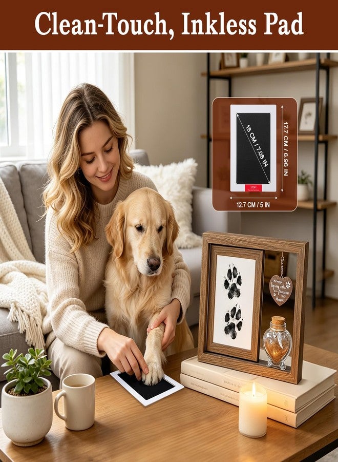 HOMSFOU Dog Memorial Gifts for Loss of Dog, Rotating 4×6 Pet Memorial Photo Frame - Image 4