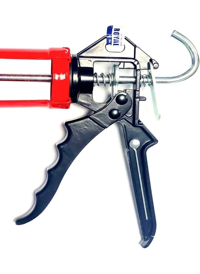 Biella Professional Heavy Duty Silicone Gun, Smooth Rod Revolving Frame Silicone Sealants, And Adhesives Dispenser Caulking Cartridge Guns  - Image 3