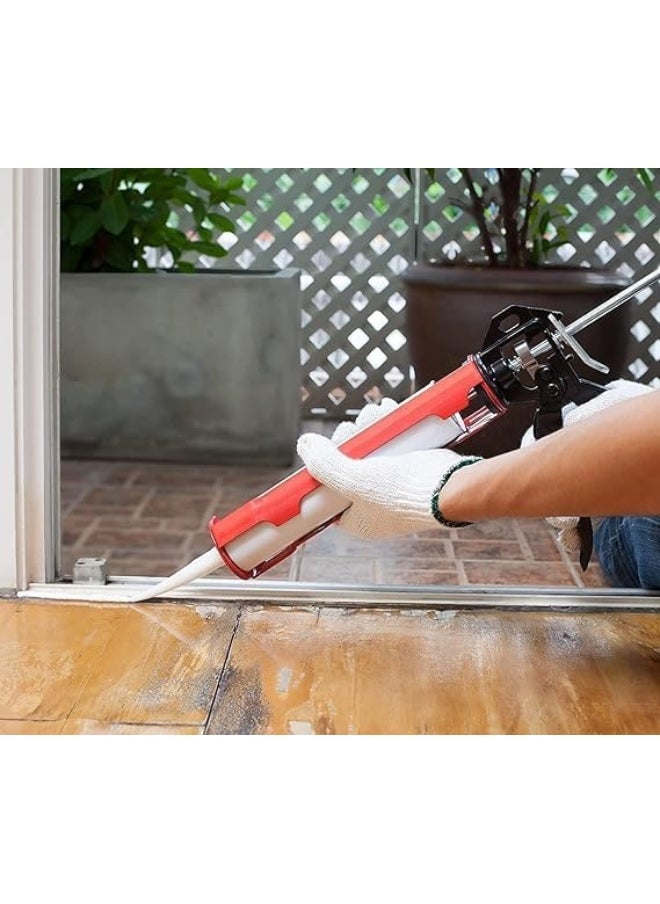 Biella Professional Heavy Duty Silicone Gun, Smooth Rod Revolving Frame Silicone Sealants, And Adhesives Dispenser Caulking Cartridge Guns  - Image 5