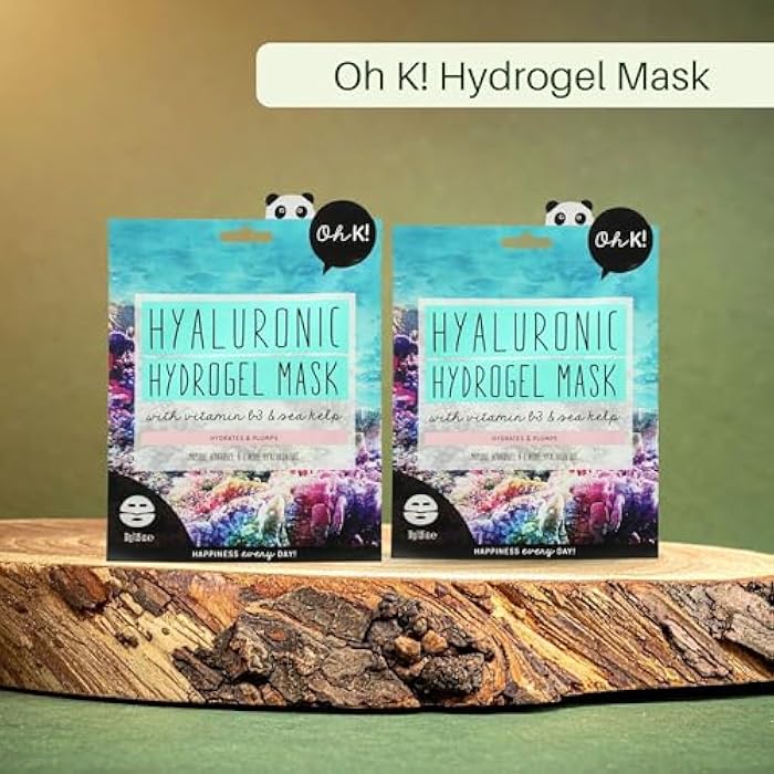 Oh K! Hydrogel Mask - Moisturizing Face Mask Sheet - Hydrating Face Sheets - Rich in Hyaluronic Acid, Niacinamide - Korean Skincare - 1 Pc - Image 3